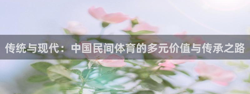 vsport体育官网下载平台APP:传统与现代:中国民间体育